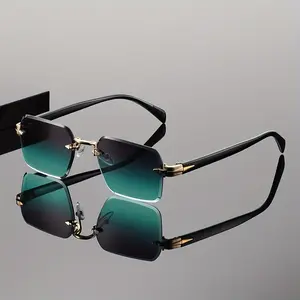 Men's Retro Pilot Style Square Glasses with Blue Light Blocking PC Lenses - Multiple Colors Available (Black/Tortoiseshell/Blue/Green/Brown) - Business and Casual Dual-use Glasses, Non-prescription for Daily and Formal Wear, Comfortable Fit and Scratch-re