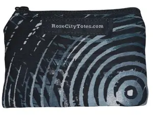 Single Zipper Coin  Accommodates credit cards, rewards cards SHIPPING included