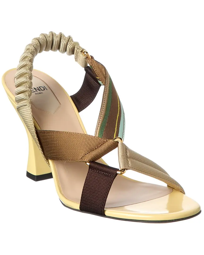 FENDI Iconic Colibri Patent Sandal
