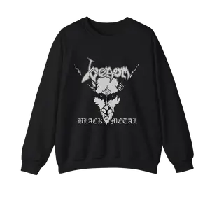 Vintage Venom Black Metal T-shirt Men's Sweatshirt, Gift For Fan, Casual Cotton Fabric Menswear Top