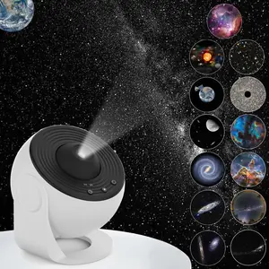 Flower Dance Galaxy Aurora Projector Table Light 13in LED for Bedroom Planetarium Adjustable Lighting USB Powered 2700K Color Temperature projector room decor home decor led lights for bedroom