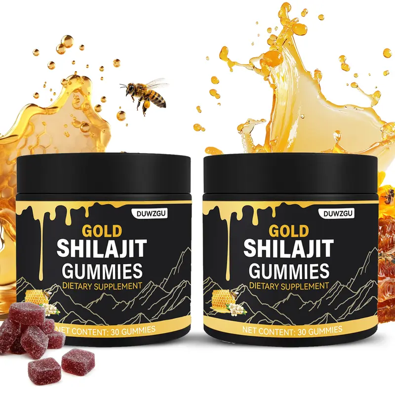 Organic Manuka Honey Shilajit Gummies - 30 Count | Stamina & Boost Energy | Sports & Fitness Supplement