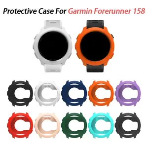 Soft Silicone Case Cover for Garmin Forerunner 55 /158 Smart Watch Strap Clear Soft Bumper Protector Shell Accessoies