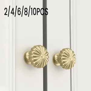 Cabinet Knobs, Drawer Handles, High-End Kitchen & Dressing Table Hardware, Zinc Alloy, American Home Decor, Includes Screws