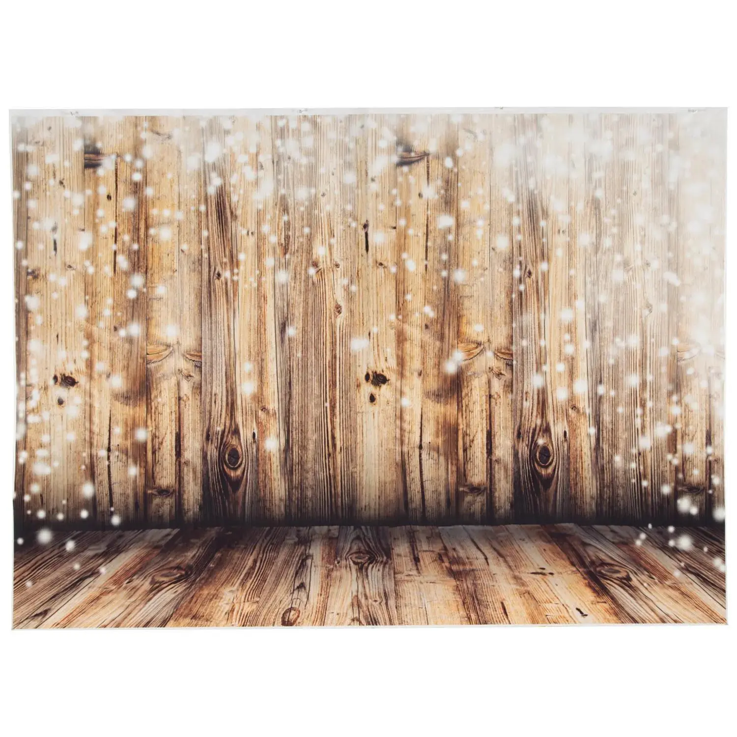 Twinkling Lights Rustic Poly Backdrop