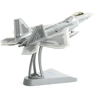 Classic USA F22 Raptor Fighter Attack Pre-build Model 1:72 Aircraft Alloy Diecast Airplane Military Display for Collection or Gift (FF 27th FS) Stealth Usaf springtok