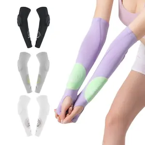 2 Piece Volleyball Arm Pads with Protective Padding and Thumb Holes, Forearm Sleeves for Adult Youth Women Men Volleyball Activities, Sports Arm Sleeves
