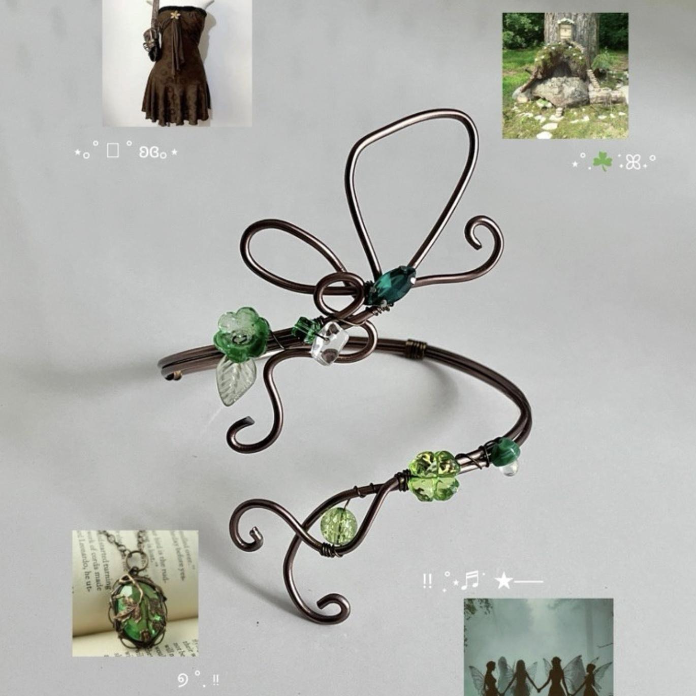 Vintage Sea Shell Arm Cuff Handmade Fairycore for Summer Jewelry Aesthetic Fairycore Arm Jewelry