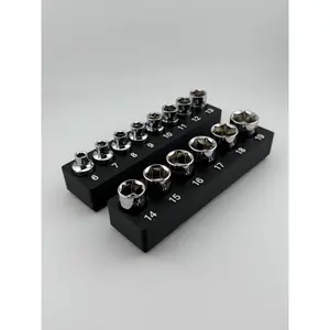 Gearwrench 3/8'' Metric Shallow Socket Bin – Gridfinity 3D Printed Organizer