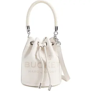 Marc Jacobs The Leather Bucket Bag - Cotton/Silver H652L01PF22-140