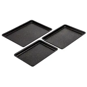 Nonstick Sheet Pan 3-Piece Set, Black