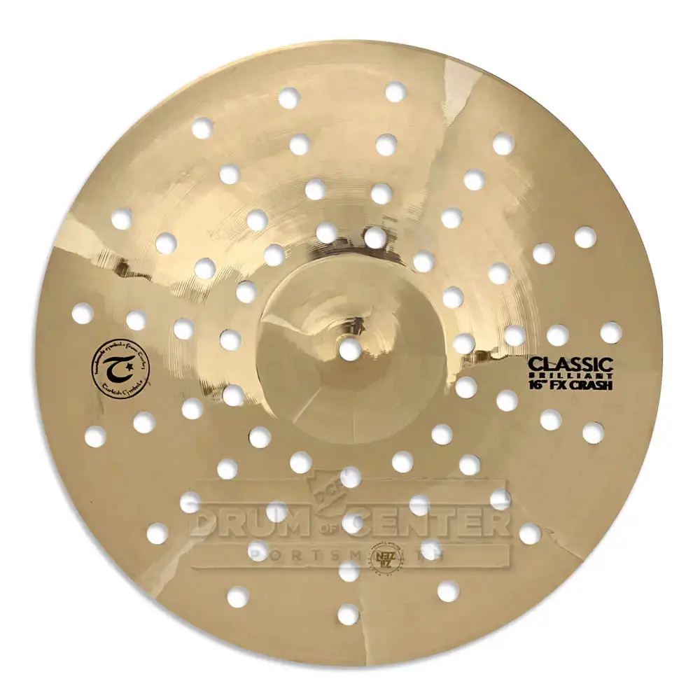 Turkish Classic Brilliant Crash Holey Cymbal 16"