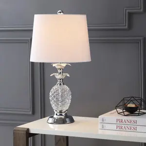 JONATHAN Y Jane Glass LED Table Lamp , for bedroom, living room, foyer, hallways, dining room, dorms