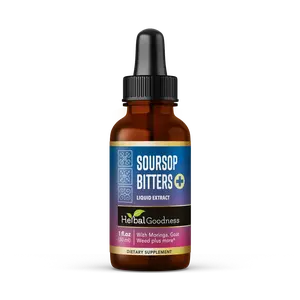 Soursop Bitters Liquid Extract - Deep Body Cleanse - Herbal Goodness Dietary Supplement Healthcare Fitness
