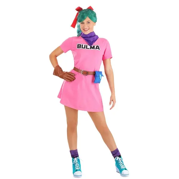 Women's Dragon Ball Bulma Costume Dress - TikTok Shop