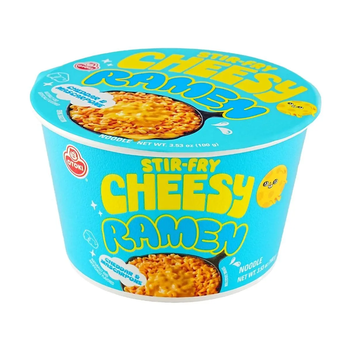OTTOGI Cheddar & Mascarpone Cheese Ramen Cup Noodles 100g - Korean Instant Noodles, Popular Snack, Easy Meal