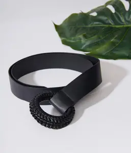 Black Double Ring Belt