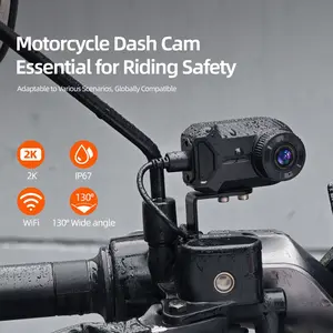 Motorcycle Safety Essential Recorder, 2k HD, Ip67 Dustproof, Mobile Viewing, SD Card Memory Expansion, USB Powered