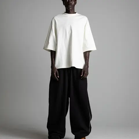 7.5oz Max Heavyweight Oversized Short Sleeve Casual Streetwear Top Tshirt Cotton Cropped