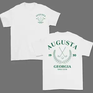 Augusta Georgia Golf Club T-Shirt, Vintage Breathable Cotton Top for Men & Women, Oversized Unisex Sportswear Tee