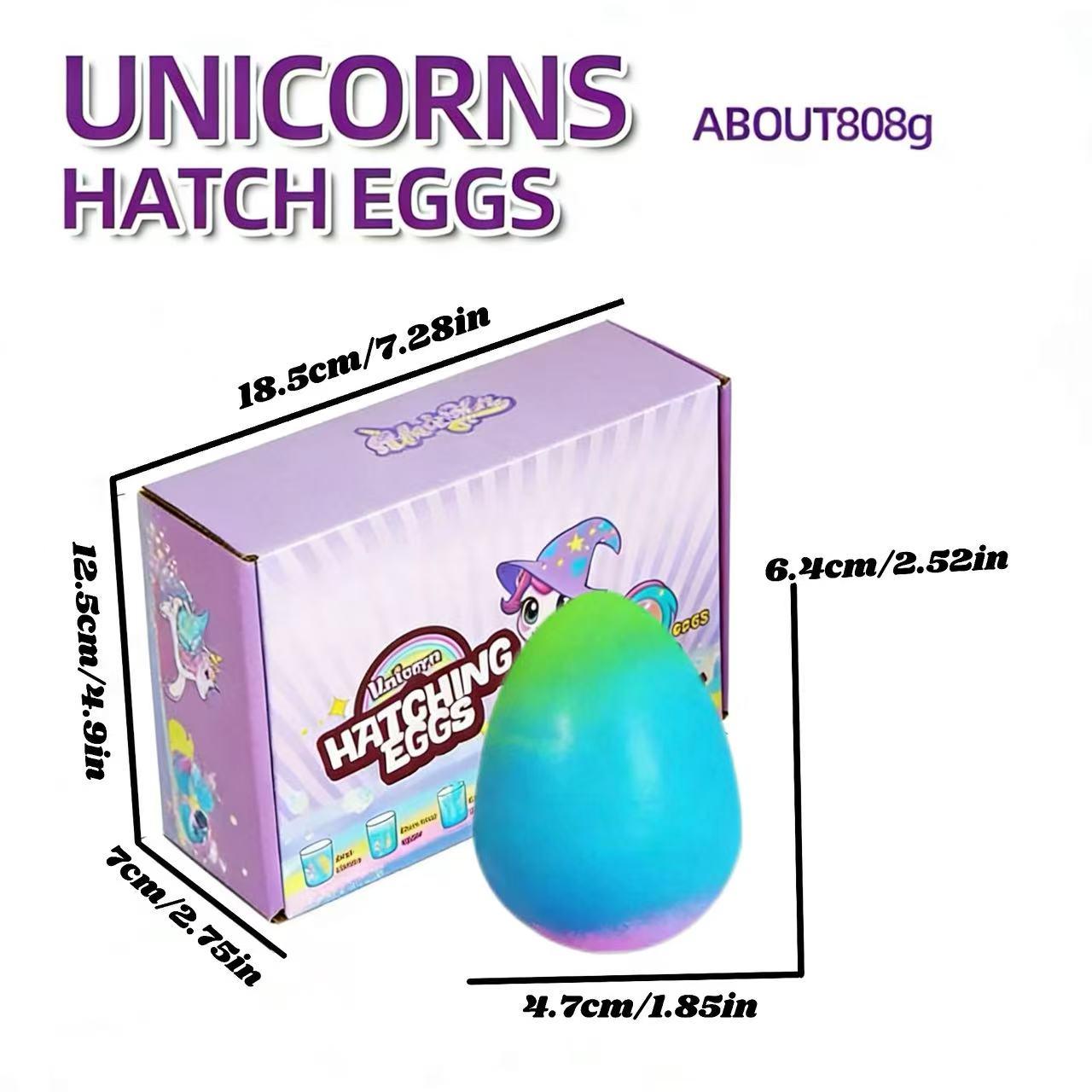 6 Pack Hatching Growing Unicorn Eggs Rainbow Colorful Eggs with 6 Unique Unicorns for Safe Fun & Magical Transformation – Perfect for Christmas & Birthday Gifts, Great for Outdoor Play in Gardens, Backyards, Pools & Parties