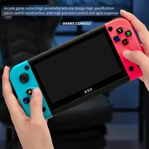 5.1 Inch HD Screen Handheld Game Console - Built-In 1000+ Retro Games, MP3/MP4 Player, Portable Gaming Device for Kids & Teens - Perfect Christmas Gift