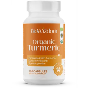BioWizdom Organic Turmeric (120 caps)