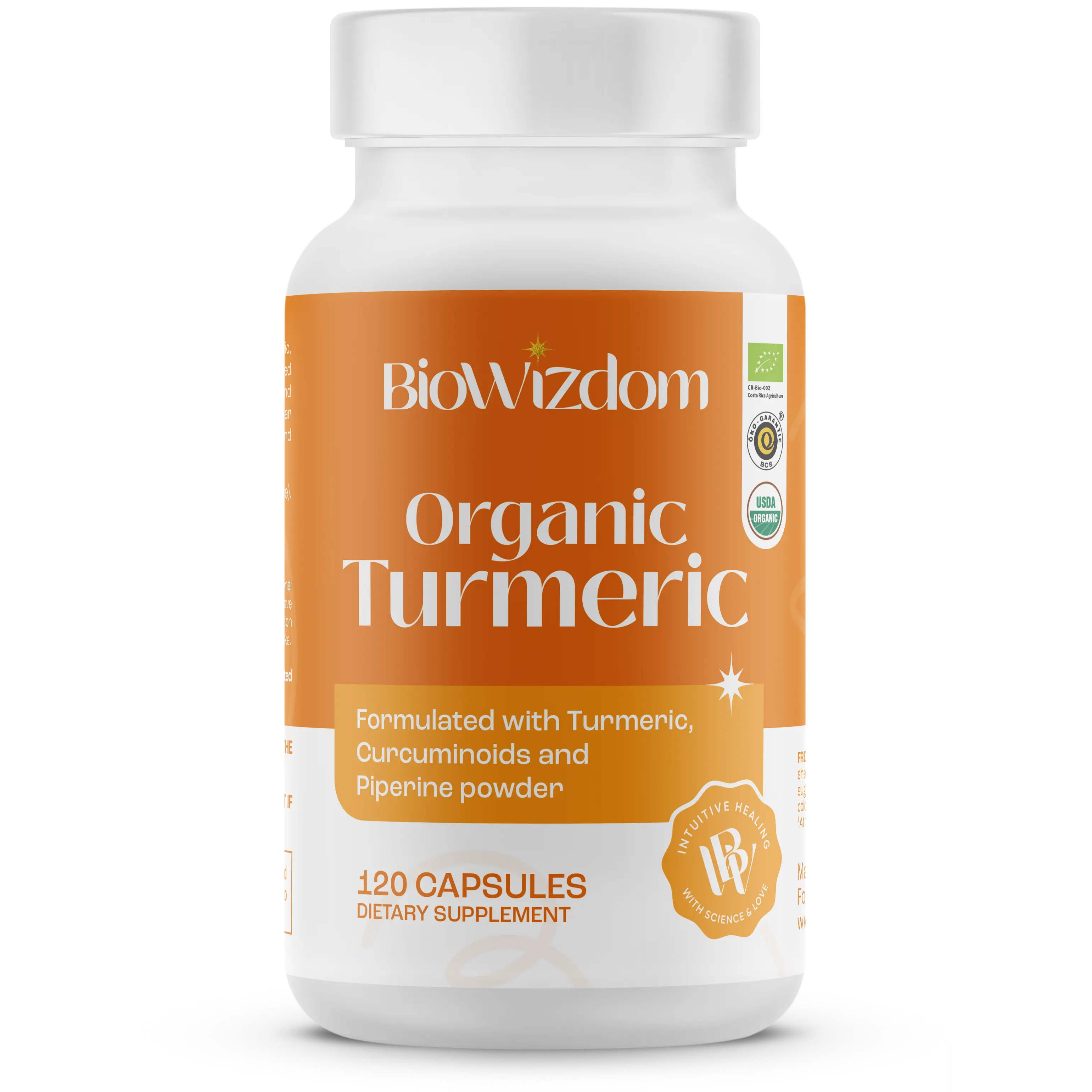 BioWizdom Organic Turmeric (120 caps)