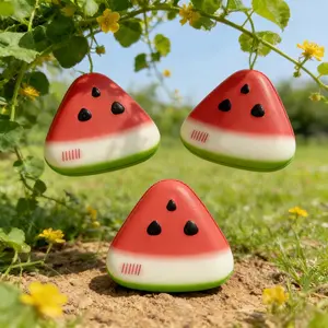 Squishy Watermelon Squeeze Toy Lovely Fruit Pinch Fidget Toys Soft Fast Rebound Decompression Doll Anti-stress Gift Cute Things