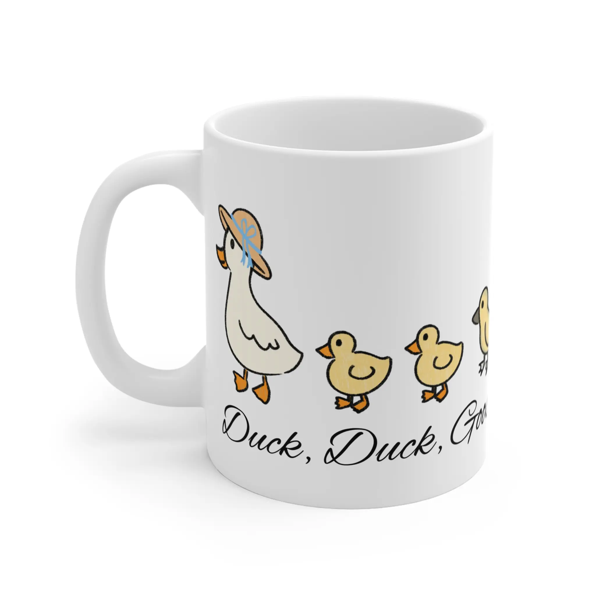 Cute Duck Duck Goose Ceramic Mug 11 oz – Blended Family, Mother's Day, gift, birthday present Coffee Drinkware