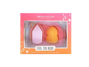 It's a Vibe | Feel the Beat 3-pc Blending Sponge and Bag Set