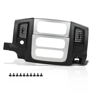 Fit For 02-05 Dodge Ram 1500 Dash Radio Bezel Climate Trim Panel Vent Black