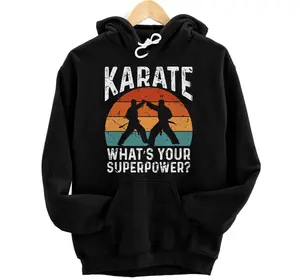 Vintage Karate What's Your Superpower Karate Outfits Karate Hoodie, Sweatshirt, T-Shirt