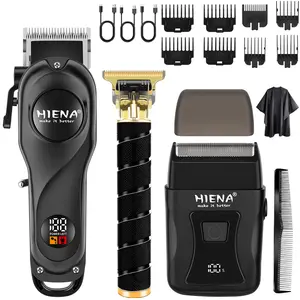 3-in-1 Men‘s Hair & Beard Grooming Set｜Cordless LED Hair Clipper & USB Precision Trimmer, Salon-Quality Results at Home
