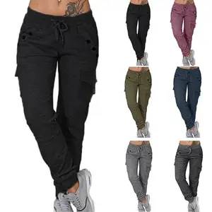 Women'sAutumnandWinterLooseSportsPantswithSideSeamPocketandLace-upDesign-Womenswear,Bottom