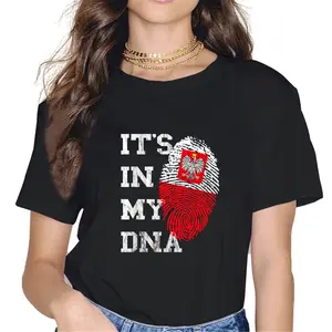 100% Cotton Unisex It Is In My DNA Polska Genetics Polish Roots Poland T-Shirt