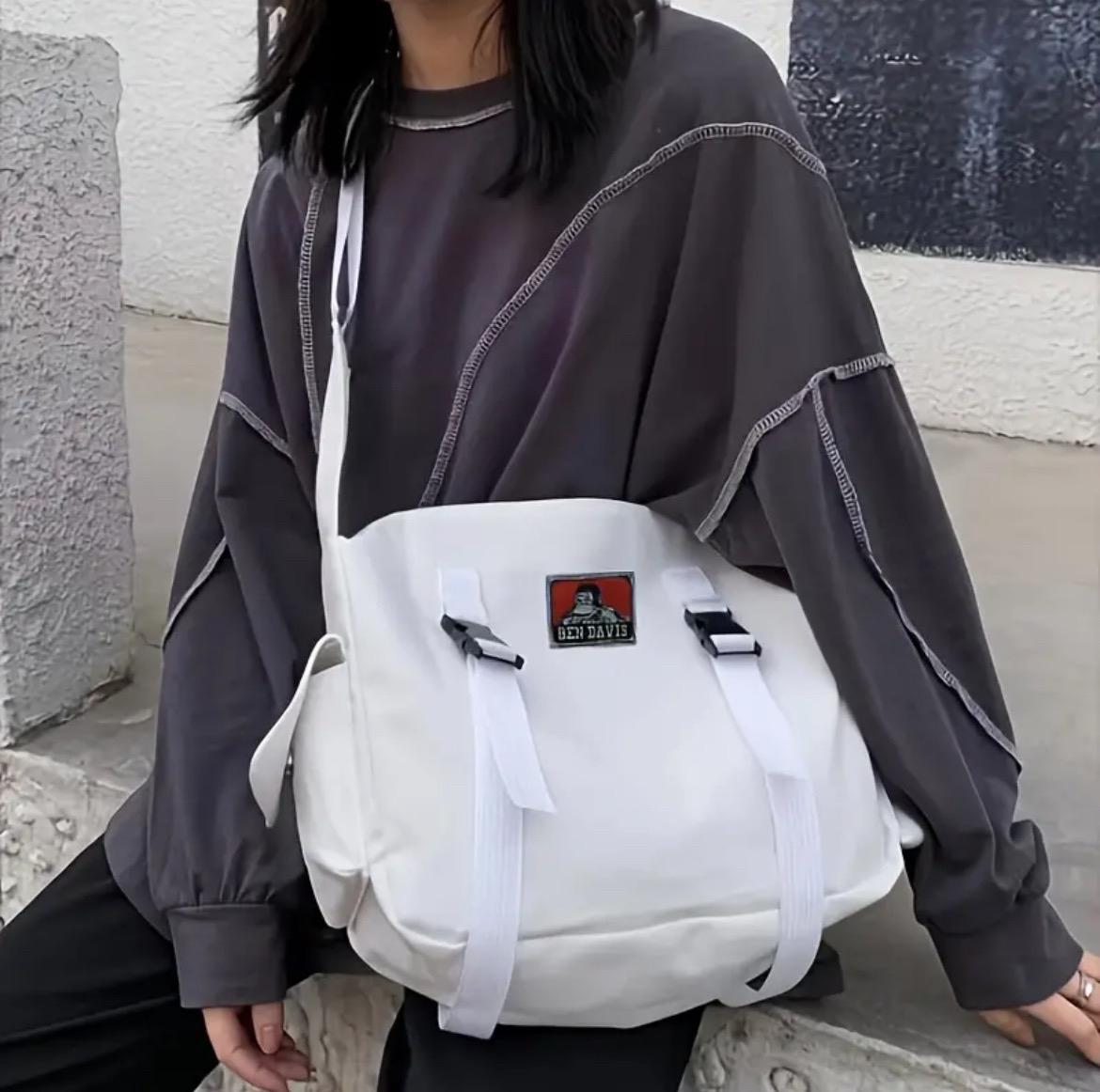 Ben Davis Work Bag for Men and Women - Crossbody & Shoulder Bag, Water-Resistant, Spacious Interior