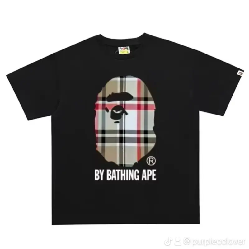 A Bathing Ape Bape Black Graphic Logo TShirt