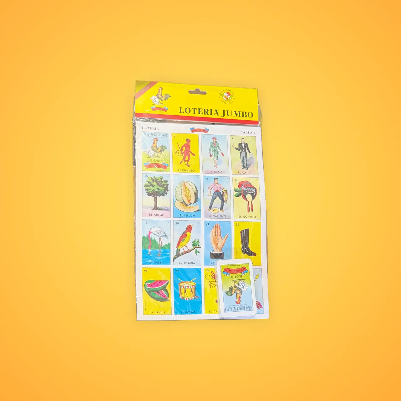 Jumbo Loteria Card Game Set, 10 Piece Family Friendly Toys & Hobbies Game for Casual Play