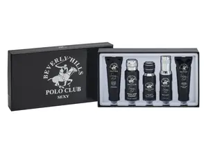 Beverly Hills Polo Club | BHPC Sexy 5-Piece Gift Set Collection – Hair & Body Wash, Deodorant, Cologne, Body Spray & After Shave – Seductive Masculine Fragrance, Long-Lasting All-Day Scent | Ideal for Everyday, Date Nights, or Special Occasions Scented Ar