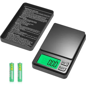 SQ-PDT003 Digital Pocket Scale 1000g x 0.01g,  Portable Precision Gram Scale Jewelry Scale with Protective Cover, Auto-Off, Backlit LCD, 7 Units Tare, for Food, Kitchen, Coffee, Battery Included