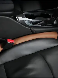 LMMAKE Car Seat Gap Filler Organizer Universal Side Gap Blocker for Console Prevents Items from Dropping Black & Brown Options Available Essential Automotive Accessory