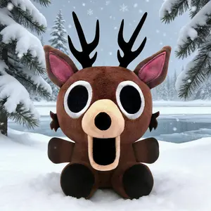 99 Nights in The Forest Plush Toy 9.8 Inch Deer Stuffed Animal for Game Fans Collectible Gift for Kids Boys Girls