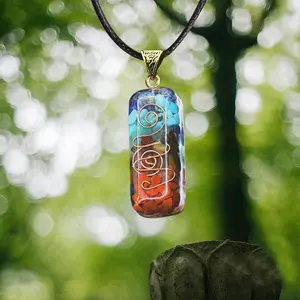 Natural 7 Chakra Orgone Energy Healing Pendant Necklace | Crystal Necklace | Necklaces | Gift For Her/Him