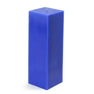 212 MAIN Unscented Long-Burning Smokeless Handpoured Square Wax Pillar Candle, 3x9 in, Home Decor Accent Decoration, Long-Lasting Candles