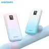 ASPERX 2-Pack 10000mAh Compact Electronic Power Bank, Handheld Lightweight Portable Charger with Digital Display, 3 Ports, USB Cables, Protection, Compatible with Smartphones, Cool Gadgets for Adults Gift