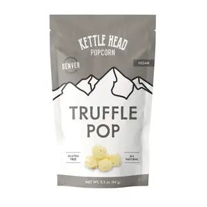 Kettle Head Popcorn Truffle Pop – Vegan Gourmet Popcorn Snack, Hand Popped, Gluten Free, 3.3 oz