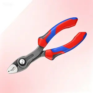 6 Inch Wire Cutting Pliers, Precision Grip Pliers for Electrical Work, TwinGrip Pulling and Twisting Pliers, Long Reach Needle Nose Pliers with Cross-Grip Jaw, Secure Hold, Snag-Free Wire Pulling, Ergonomic Hand Tool