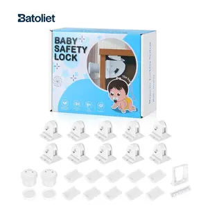 Magnetic Cabinet Locks,Cabinet Locks,Baby Safety Lock 10 Pack Magnetic Cabinet Locks For Child Safety Invisible Design Powerful Magnetic Lock Easy Adhesive Installation No Tools Required Childproof Latches Pack