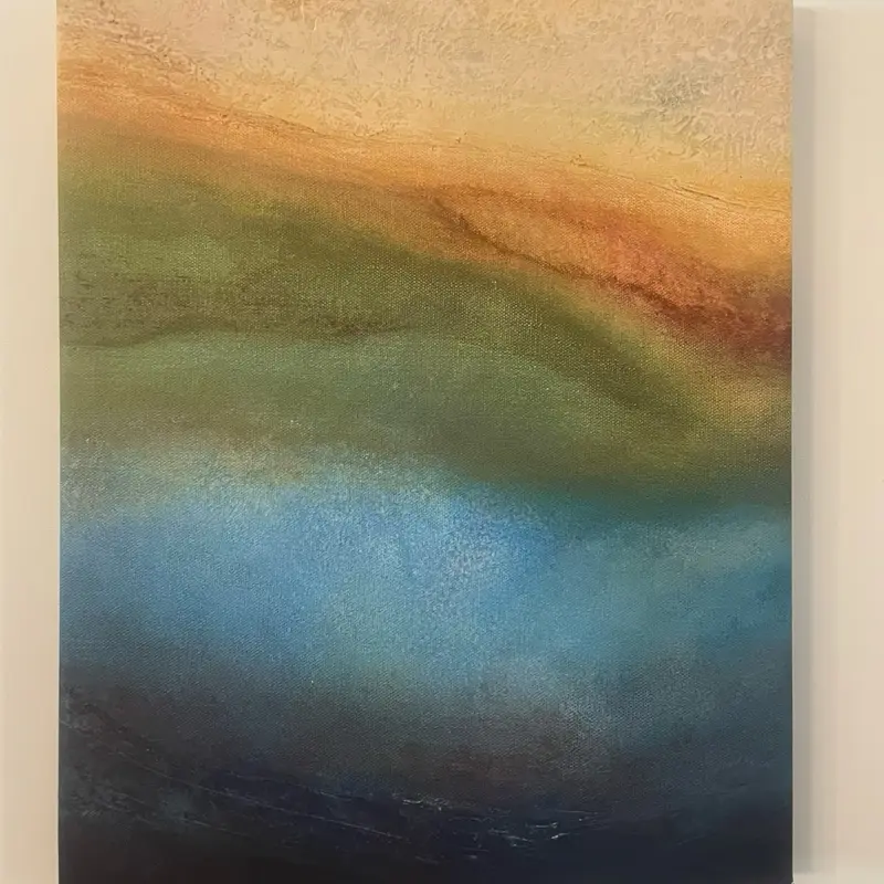 “Birds Eye View” 2pc Contemporary Abstract Art Print (11”x14”)